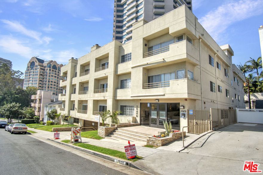 Welcome to this one-story,  top-floor penthouse unit, ideally located between Westwood and Century City Mall. Formal entry with powder room opens to a lovely den. The bright and spacious living room with fireplace and dining area opens to a balcony with pool views. This penthouse combines style, comfort, and convenience in one of the most desirable locations in Westwood. Enjoy the security of controlled access parking.