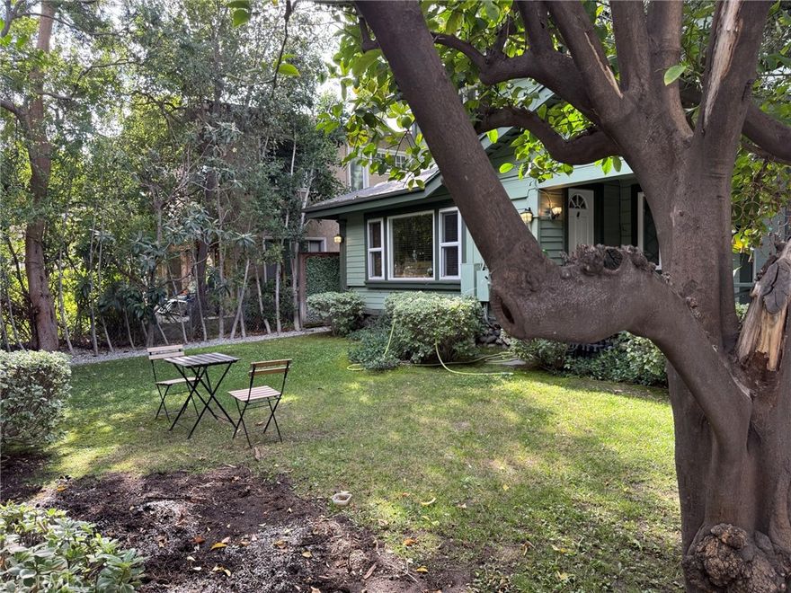 **PRIME PASADENA LOCATION**FURNISHED**ALL UTILITIES are PAID FOR** Welcome to a spacious first floor studio apartment!  This home, originally a charming 2-story house, has been converted into two units.  There is hardwood flooring throughout this cozy studio space with a well stocked kitchen that includes a refrigerator, cooktop and electric skillet.  The full size bed is perfectly placed with a TV and desk with chair nearby.  The modern and fresh bathroom has marble tile floors and walls and a standup shower. Also included is an A/C Heater split for comfortable living. The laundry room is conveniently located with your own spacious storage shelves nearby.  There is 1 convenient car parking space that is also included.  The entire complex is surrounded by a wall of Ficus trees for privacy. It is in a beautiful area of prestigious apartments and luxurious condos.  An amazing area of Pasadena, with the metro train nearby, one block away from Pasadena’s Financial District and incredible Lake Ave with restaurants and shops.  This one-of-a-kind apartment offers the combination of warmth, comfort and location to make an ideal home! The monthly RENT INCLUDES ALL UTILTIES: Gas, Electricity, Water, Wi-Fi, Trash collection and a weekly Gardener.  ~Welcome Home~