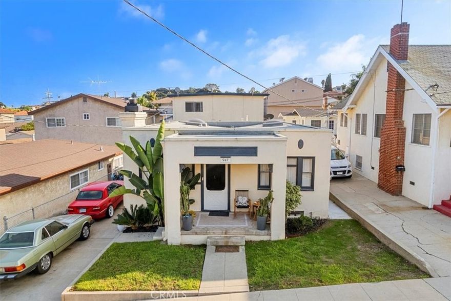 Located in the heart of the highly desirable Vista Del Oro neighborhood, this well maintained Triplex offers a strong blend of immediate rental income and long term value-add potential. The property consists of a charming bungalow style detached 2-Bedroom, 1-Bath front house and two 1-Bedroom apartments, providing a versatile unit mix with broad tenant appeal. The property features four garage spaces along with a long driveway that serves the front house, offering a rare level of parking convenience in this sought after location. An additional highlight is the existing owner's studio space, which presents an excellent opportunity for conversion into an ADU apartment - unlocking even greater income potential. With it's prime central location, the property is just minutes away from shopping, dining, schools, free way access, parks and the San Pedro's growing waterfront attractions. Strong rental demand in this area make this an ideal acquisition for both investors and owner-occupants.