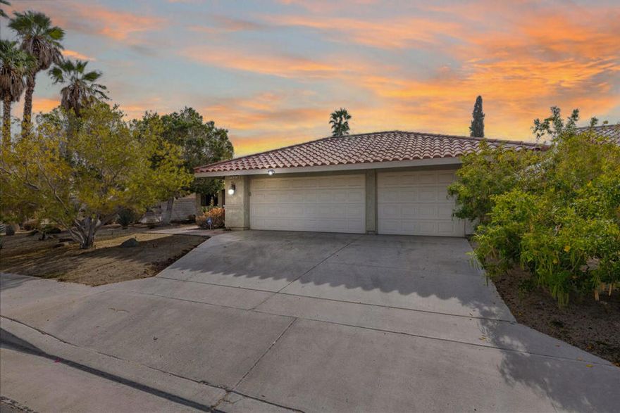 Located in the heart of Palm Springs, this 1,880 sq. ft. home on fee-simple land (no land lease) offers a rare opportunity to unlock the full potential of desert living. With a spacious layout that includes two master suites, there's flexibility to create the ideal space for multi-generational living, a home office, or even an income-producing rental. The home sits on a generous corner lot with unobstructed mountain views and no overhead wires--providing the perfect backdrop for transformation. The private backyard features a pool, spa, covered patio, and a built-in outdoor kitchen--ready for upgrades to turn it into a show-stopping retreat. Additional features include a three-car garage, offering ample storage and parking. While the property is move-in ready, it presents a great opportunity for buyers looking to update, personalize, or invest in one of Palm Springs' most desirable neighborhoods. Just minutes from downtown, shopping, dining, and all the area's top attractions, this is a home with both lifestyle and long-term value. Bring your vision and seize this opportunity!