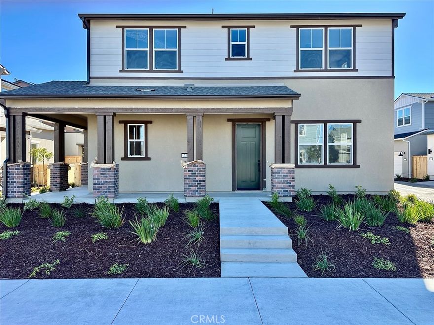 Welcome to the Estero Plan 2 Homesite #215 at Avila Ranch! This beautiful new construction home offers modern design and open living spaces throughout. With approximately 1,900 sq. ft., this two-story residence features 3 bedrooms and 2.5 bathrooms. The bright and airy main level includes an open-concept living area, dining space, and a chef-inspired kitchen with a large island, stylish finishes, and plenty of counter space—perfect for cooking and entertaining. Upstairs, the primary suite offers a private bath and walk-in closet, while two additional bedrooms share a full bathroom. Enjoy a two-car garage, a welcoming front porch, and an optional backyard patio ideal for relaxing or dining outdoors. Located in the desirable Avila Ranch community, this home combines comfort, functionality, and modern style in a vibrant neighborhood setting.