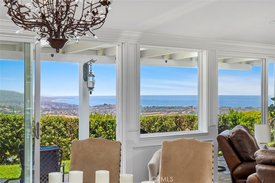 Welcome to The Horizon House, a beautifully maintained single-story, 2-bedroom, 2-bath furnished home perched in the coastal hills of Laguna Niguel. Designed for comfort and relaxation, this mid-term rental offers sweeping ocean views, an open-concept layout, and effortless indoor-outdoor living—available for stays of 30 days or more.
A private, enclosed front patio leads to a dramatic wide glass front door that opens directly into a spacious living area, where your eye is immediately drawn through the home to the expansive backyard windows and sliders framing uninterrupted ocean vistas. The generous open-plan living room, dining area, and kitchen are filled with natural light and ocean breezes, creating a sense of calm and space from the moment you arrive.
The primary suite includes an en-suite bath and access to the ocean-facing patio. The second bedroom offers a peaceful retreat for guests. Throughout the home, high-quality traditional furnishings provide timeless comfort, while modern conveniences like in-home laundry, smart TVs, and a fully stocked kitchen support longer stays with ease.
Step outside to the rear patio and take in daily sunsets and panoramic coastal views, or enjoy the quiet of the front courtyard—perfect for morning coffee or reading. An attached two-car garage and driveway parking complete the package.
Ideally situated with easy access to both Dana Point and Laguna Beach, and just minutes from local trails, parks, shopping, and dining in Laguna Niguel, The Horizon House offers the best of coastal Southern California living.
Available for 30+ day furnished stays. Please inquire for availability and seasonal pricing.
