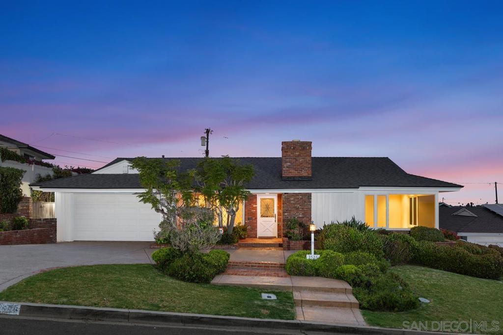 First time ever on the market! Welcome to 3526 Emerson Street, a rare opportunity to own a single-level home in the prestigious Fleetridge neighborhood of Point Loma. This spacious 4-bedroom, 3-bathroom residence offers 2,798 sq ft of living space on a sought after quiet street. Perched on an elevated lot, the home captures sweeping views of the San Diego Bay, Downtown skyline, and beyond—offering the perfect backdrop for both day-to-day living and entertaining. With its classic mid-century layout and timeless charm, this home invites you to imagine the possibilities. The expansive living areas are filled with natural light and flow seamlessly toward panoramic windows in the living room and view-oriented entry. Whether you’re sipping coffee at sunrise or watching the city lights sparkle at night, this setting is truly captivating. Peaceful, private, and full of potential, this is a one-of-a-kind opportunity to create your dream home in one of San Diego’s most sought-after neighborhoods. Bring your vision and make this property your own masterpiece—homes with this level of view and space rarely come available. Don’t miss your chance to live in the heart of Point Loma, near top-rated schools, Liberty Station, dining, marinas, and beaches. A true legacy property awaits!