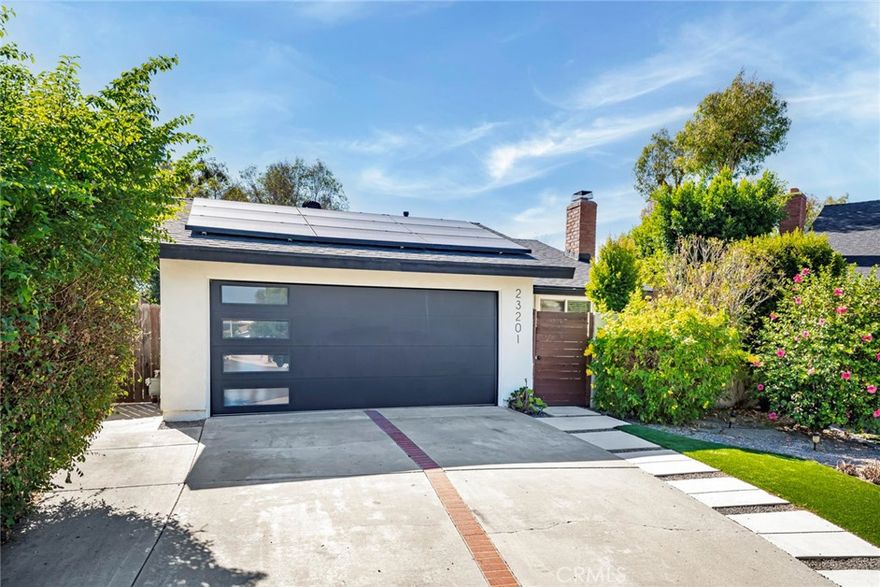 Stunning Single-Story Home with Open Floor Plan in Mission Viejo!

This beautifully upgraded 3-bedroom, 2-bath home offers effortless single-level living with no steps. Enjoy striking curb appeal with mid-century modern garage doors and a gated entry. Inside, the open-concept kitchen features white cabinetry, quartz countertops, and stainless steel appliances—perfect for entertaining. The layout offers privacy with the primary and secondary bedrooms on one side, and a separate guest suite on the other. The backyard is a tranquil retreat with artificial turf, a hot tub, sunset views, and a versatile She-Shed for yoga, meditation, or play. Additional highlights include a newer roof and solar panels. A must-see property!  This property include Lake Mission Viejo membership  - Concerts, boating, paddleboarding, kayaking, playground, fishing and beach swimming.