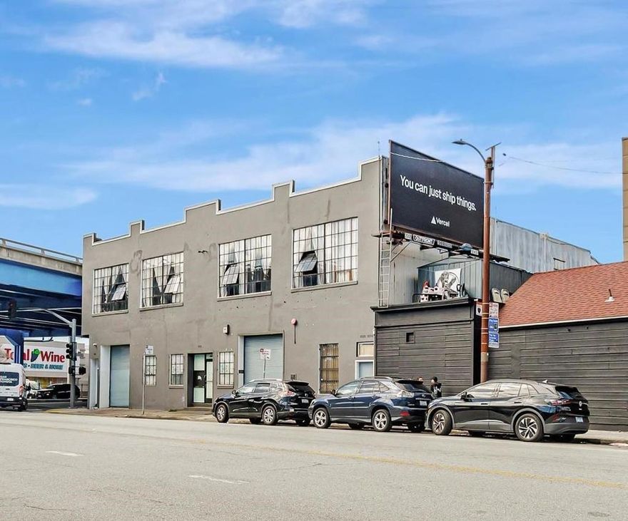 Presenting a rare opportunity to acquire a two-story industrial building in the dynamic and centrally located SoMa neighborhood of San Francisco. Situated on approximately 0.18 acres, the property includes 3 parcels and offers flexible potential for owner-users, investors, or developers. The building features desirable attributes such as high ceilings, two updated roll-up drive-in doors, a 600-amp three-phase electrical system, and a secured loading and parking area accessible from Bernice Street. An external billboard generates additional passive income of $4,500 per month. Currently vacant, the space offers a blank canvas for redevelopment or reconfiguration to suit a range of business or commercial needs.