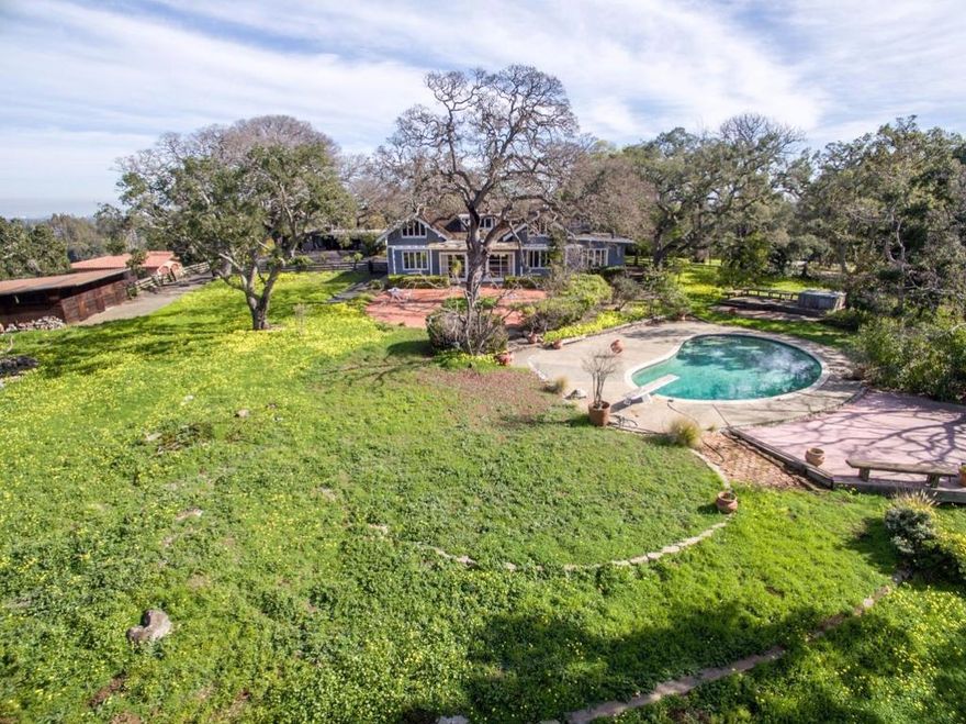 This classic turn of the century, Gross 3.8 acre and Net 3.38 acre lot, additional 3 dormer bedrooms. offers the ultimate in privacy with Western Hill and Bay views. Unique opportunity to build a brand new luxury estate or family compound on this beautiful property. Easy access to the freeway, downtown Los Altos and top rated Los Altos schools. Two separate entrances, one off Stonebrook and the other off Oneonta Drive, MDA 25,523 and MFA 13,303 (buyer to verify). Possible subdivsion, buyer to verify.