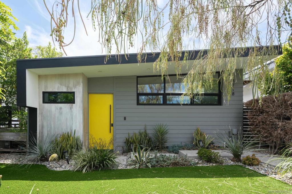 Modern architecture. North Park attitude. Tucked just off the rhythm of Morley Field, where locals trade screens for sunshine. Where eucalyptus trees sway over tennis courts, golf courses, dog parks & places to walk or explore you’ll find this home. Designed by architect Lars Fredrick Gullberg, every inch of this home is thoughtful. Purposeful. The clean lines, high ceilings, & rich materials strike a rare balance between warmth & precision. Natural light pours in from all angles like it was written into the blueprint. Inside, 3 bedrooms & 2.5 bathrooms are laid out with a minimalist’s sense of clarity & a designer’s eye for livability. The primary suite includes a walk-in closet, wonderful textures, immaculate details, automatic window shades & an ensuite bathroom that feels more like a spa than utilitarian. The open-concept kitchen & living space flow effortlessly to the outdoors, blurring the line between inside & out. Slide open the massive panoramic doors & your living room spills onto a private terrace with a TV, perfect for dinner parties, solo wine nights, or simply relaxing. Speaking of wine, there’s a dedicated wine cellar room, because some things in life deserve their own sacred space. If you appreciate clean modernism with a soul, you’ll love the thoughtful details: custom cabinetry, high-end appliances, sleek finishes, laundry room, & a layout that feels both expansive & intimate. Located steps from North Park’s best: cafés that care about their roast, food with real flavor, bookstores, music, & more. It’s not just a place to live. It’s a way to live.
