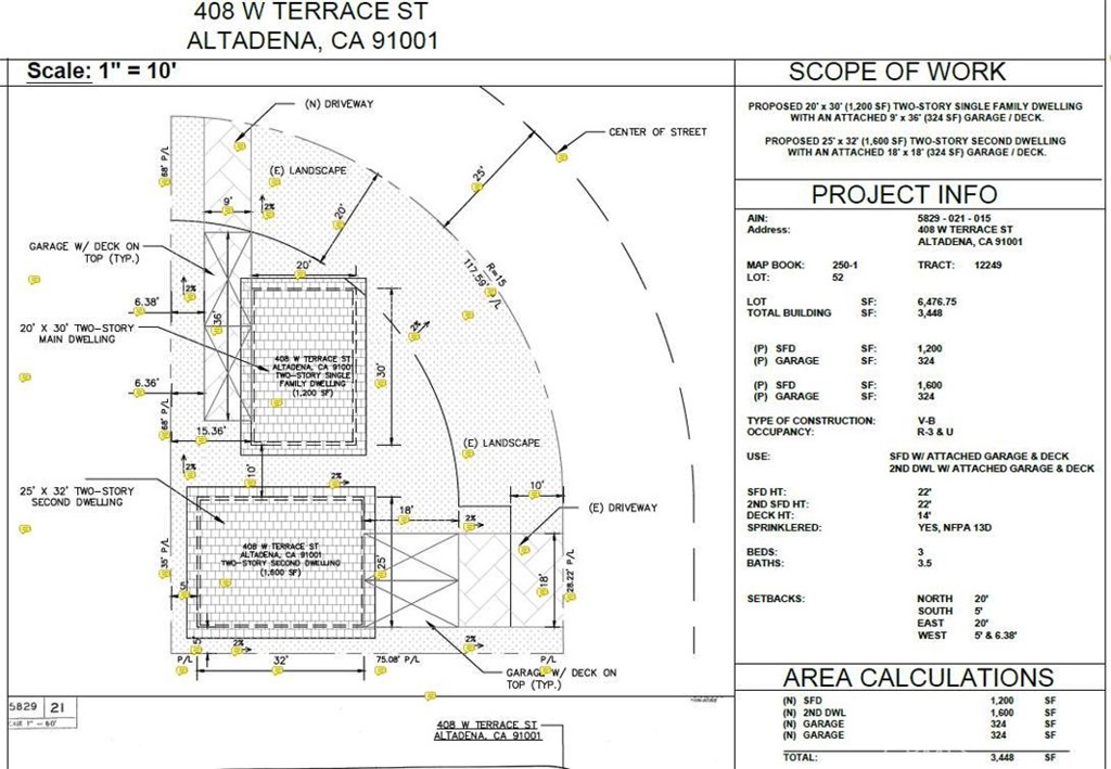 Unique opportunity in Altadena! This property sits on a spacious lot where the original home was lost in recent fires. The parcel comes with an approved plot map / site plan and drafted architectural plans for two new single-family residences.
Buyer can take advantage of existing construction loan, architect and contractor to realize their dreams
Phase 1 and Phase 2 completed by Army Corp of Engineers
* Proposed Home #1: 1,200 sq. ft. two-story dwelling (20’ x 30’) with attached 324 sq. ft. garage/deck (9’ x 36’).
* Proposed Home #2: 1,600 sq. ft. two-story dwelling (25’ x 32’) with attached 324 sq. ft. garage/deck (18’ x 18’).
Plans are in progress and awaiting final approval. Buyer can continue with current designs or bring their own vision.
Highlights:
* Rare chance to build two new homes in a sought-after Altadena neighborhood.
* Approved site plan = head start on development.
* Potential for multi-generational living, investment, or resale.
* Convenient access to Pasadena, hiking trails, and the San Gabriel Mountains.
This property is perfect for a developer, investor, or end-user looking to create brand-new residences in one of Altadena’s most desirable communities.
