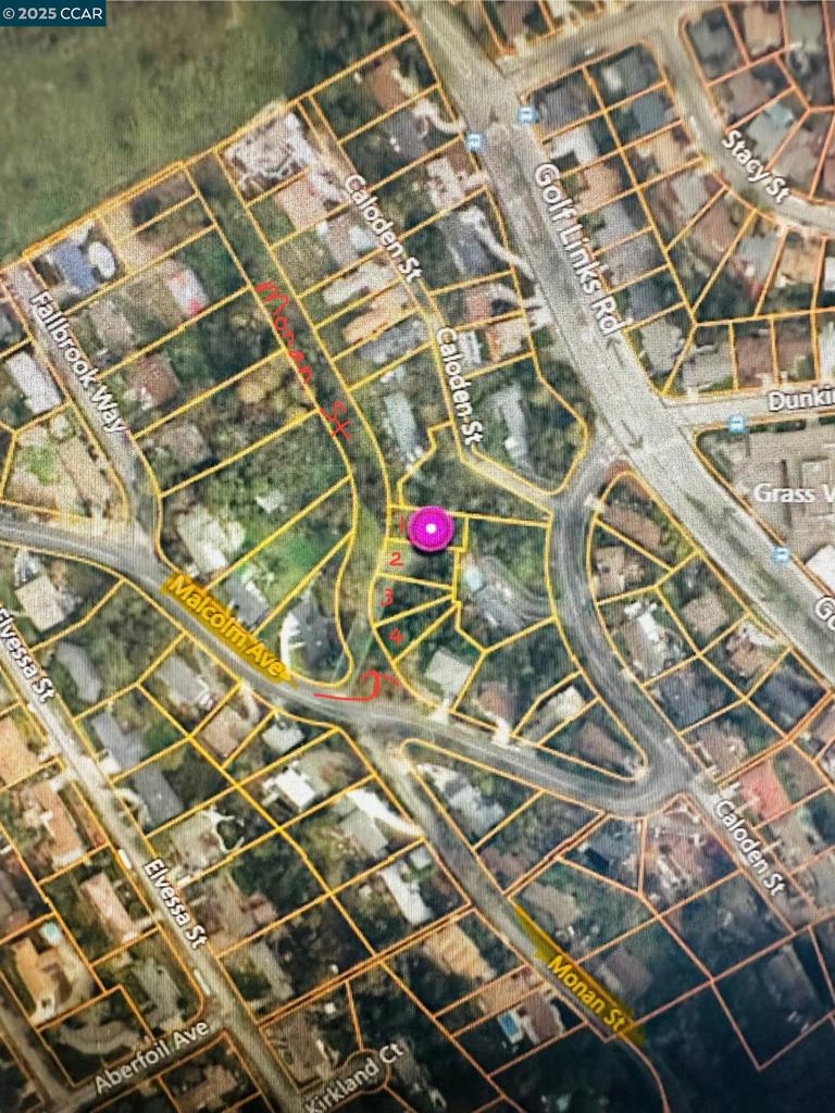 Development Opportunity: Four adjacent residential lots in a well-established Chabot Park community, south of the Oakland Zoo. Previous architectural plans are available to inspire your designs. Ideal for contractors and developers. Lot sizes are approx. 6,606sf, 6,146sf, 6,539sf & 6,300sf. Downslope.
