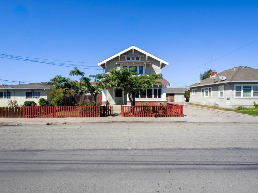 This property features two incredible homes on one APN! The front house, built in 1913, is a 3-bedroom, 2-bath, 1,752 sq ft craftsman that showcases many original architectural details. The rich woodwork, detailed molding, and timeless character are present throughout. Each bedroom features two closets, and the home includes a spacious laundry and mudroom, as well as a bonus storage room located off the front porch. The front and side yards provide privacy and outdoor space to enjoy and make your own. The second home was built in 2001 and offers 3 bedrooms, 2.5 baths, and 1,320 sq ft of living space above a 440 sq ft two-car garage. It includes a mudroom, laundry area, and a versatile bonus room adjacent to the garageperfect for a home office, gym, or studio. This property seamlessly blends historic charm with modern functionality, making it an ideal choice for multigenerational living, the owner-occupant seeking rental income, or investment.