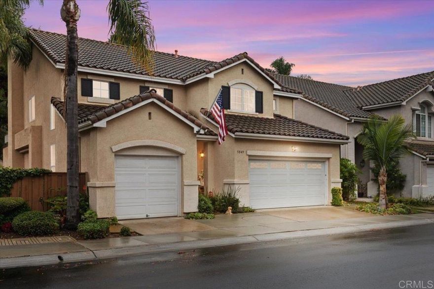 Welcome to this beautifully maintained home located in the coveted Carmel Valley community of Palacio Del Mar, perfectly positioned on the 7th hole of the prestigious golf course. This spacious residence offers incredible indoor-outdoor living with breathtaking golf course and hillside views—especially stunning at twilight.  Step inside to discover a bright and open layout featuring a living room, private office, and a bonus room, providing plenty of flexibility for work, play, and relaxation. Additionally you will find beautiful Cumaru/Brazilian Teak wood floors in the dining room.  The primary suite is a true retreat, complete with a remodeled primary bath (updated in 2023) and direct access to serene outdoor spaces, pocket door that lead to a private home office.  The home’s deck addition, completed in 2002 with full permits, expands your entertaining area and provides the perfect vantage point for sunset views. The custom-built pantry and thoughtfully designed built-ins throughout add convenience and character to every room.  Recent updates include a new water heater (2020) and a new sliding door off the kitchen leading to the patio, creating an effortless flow to the backyard. Every detail has been carefully maintained, showcasing pride of ownership throughout.  With so much space, stunning views, only 1 direct neighbor and a prime location along the golf course, this home combines comfort, elegance, and functionality ready to welcome its next owners.