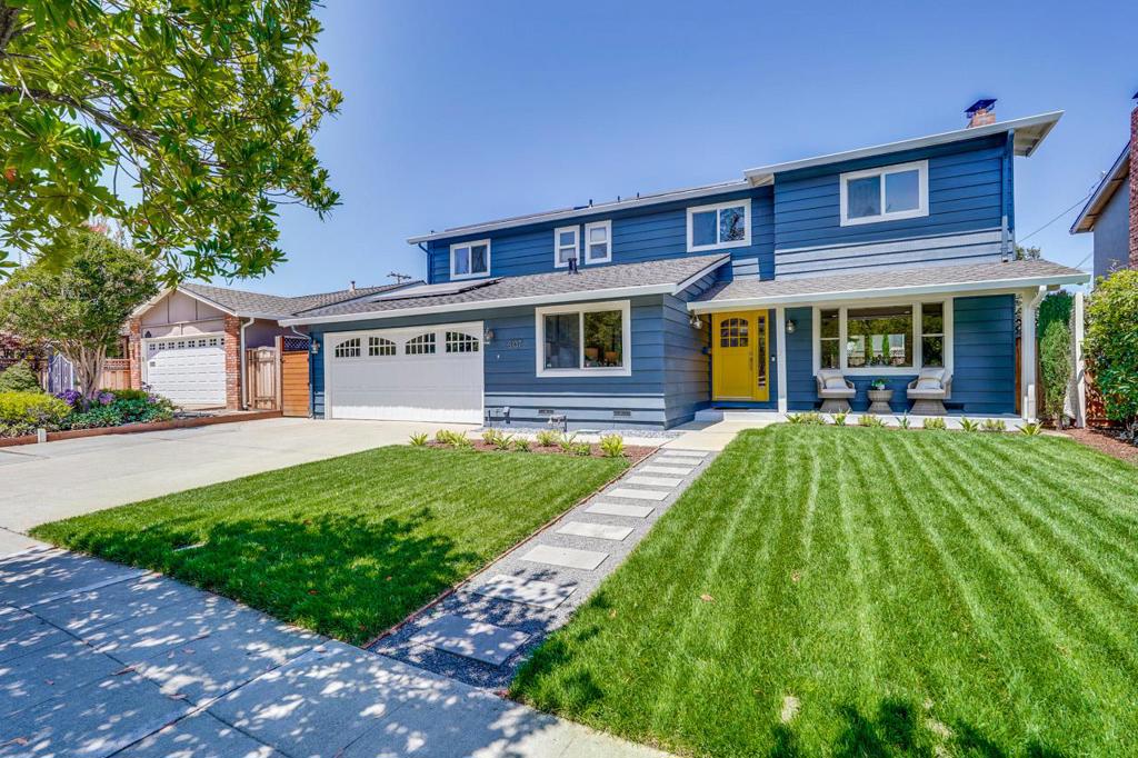 A remarkably stunning 6 bedrooms, 3 bathrooms home located in a highly sought-after Silicon Valley neighborhood, close proximity to academically distinguished Cupertino schools: Monta Vista High, Kennedy Middle, Lincoln Elementary and commute to parks, shops and major employers. Inviting, open floor plan: a bedroom and full bathroom on the main floor, ideal for guests, office, nanny or multi-generation living. Gourmet kitchen is completed with high end cabinets, appliances, an island, Viking range, oversized hood, Bosch dishwasher, JennAir built-in refrigerator and metallic epoxy floor. Resort-like backyard boasts New Age kitchen, stainless steel counters and sink, grill (with rotisserie), polished concrete bar, lighting and pergola system from Infinity Canopy, large porcelain patio and IPE deck, sunken swim spa, warm hot tub, floating IPE bench with gas fire pit, perfect for relaxing and entertaining! Amenities include: solar panels (owned) w/Tesla backup battery, attic and peripheral wall insulation, dual zone all-electric heat pump HVAC with A/C (2018), new ductwork and central anti-virus-bacteria filtration system. New landscaped yard. Exterior outdoor paint: 2024 / Roof: 2016. Temperature controlled wine cellar with custom redwood racks and shelving (1,200 bottle capacity).