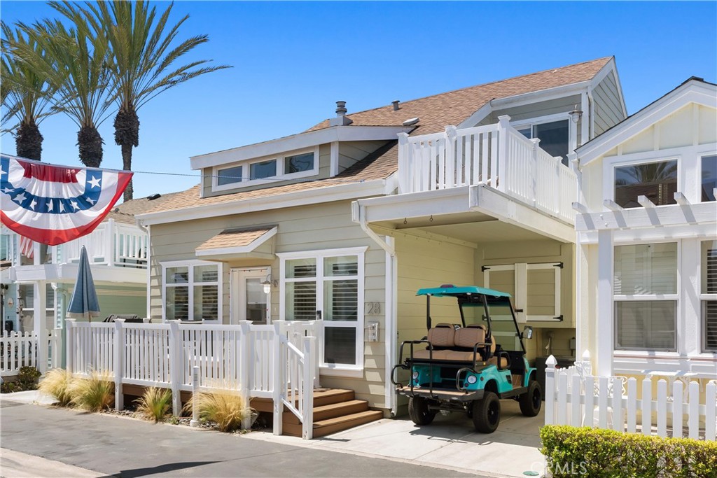 This stunning, newer build beach cottage is located in Newport Beach on the harbor, seconds away from the private beach. This home has two bedrooms, two baths, and an expanded kitchen. Highlights include modern hard flooring, matching stainless steel appliances, vaulted ceilings, and a laundry closet on main floor. Completely renovated bathrooms with contemporary tiling and accents. A tankless water heater and built-in wine rack are some luxurious finishing touches that make this home truly unique. Located in one of Newport Beach's most exclusive private communities with a private beach, security, heated pool, hot tub, clubhouse, gym, and ample private parking for guests and residents, kayak & golf cart storage, and boat slip rentals steps away from your home. Possible available boat slips for rent. Within walking distance of Newport's hottest restaurants and shopping areas (Lido Marina Village, Nobu, The Cannery). If you are looking for a quiet and secluded area in Newport while still having a great sense of community, this home could be what you are looking for! Low Land Lease of $3,051/Mo. Ask about the low property tax rate.