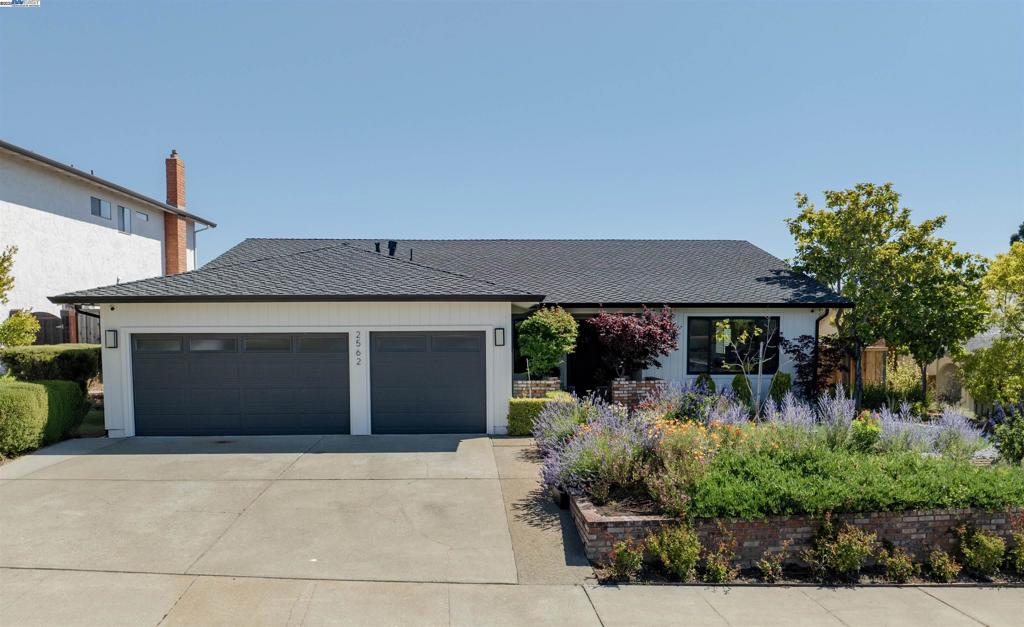 Welcome to this stunning Belmont height, the most desirable neighborhood with flat lot and bay view, fully renovated home. Thoughtfully remodeled in 2023, this 4-bedroom, 2.5-bathroom residence offers a rare blend of luxury, functionality, and energy efficiency—all in a prime location near Hallmark Park, Waterdog Lake, and scenic hiking trails. Excellent schools. Highlights of the Renovation Include: Structural & Mechanical New Presidential TL roof with new plywood All new gutters New electrical subpanel (PG&E upgrade application in process) New ducts, furnace, and water heater Copper plumbing throughout Security system with 6 fiber-optic cameras and hard drive Anderson energy-efficient windows throughout New sliding door off the kitchen Interior Features Raised living room floor for a seamless, level layout (no more sunken area!) Smooth finish walls throughout Custom built-in shelving in the living room Fully renovated garage with new insulation, drywall, and space for 3 cars New lighting fixtures throughout the home All bathroom walls are sound insulated Garage floor is coated with epoxy coating Pet wash station for added convenience Kitchen with raised ceilings, all-new high-end appliances, and modern finishes Master bathroom with heated floors for ultimate comfort
