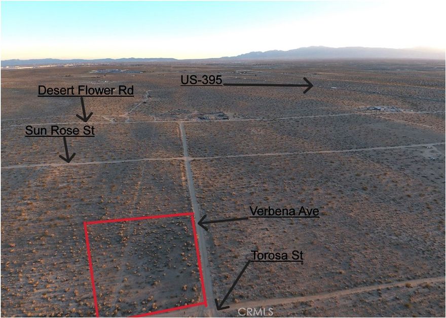 Calling all Land Investors!!    Here is a 2.08 acre parcel waiting for you.  Located just off US-395 and North of incorporated Adelanto.  Easy to access.