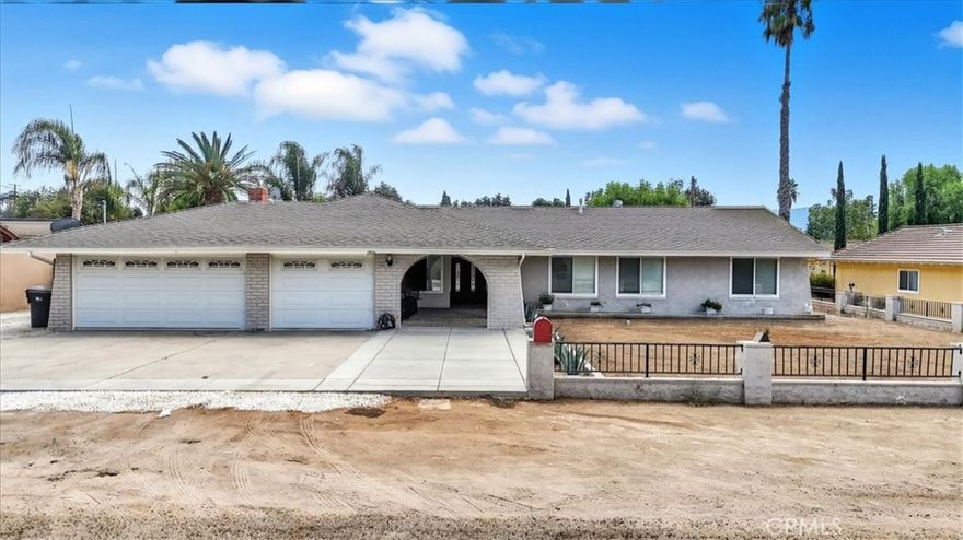 Welcome to your dream ranch retreat in Norco, Horsetown USA — a stunning, remodeled equestrian haven that blends modern comfort with country charm. Come and see the home available closest to Circle D Ranch! This home offers four spacious bedrooms and tow full bathrooms thoughtfully planned out for privacy and functionality.  The ample sized kitchen is open to a dining area as well as large family room great for gatherings.  Outside the home you'll find a pool and spa for your enjoyment and entertaining!  You'll also find horse facilities including a 6-stall horse barn and a walking area for your horses.  The lot also offers room for RV/boat parking, workshop or storage buildings, and space for future expansion or guest quarters.  From this home you have direct access to Norco's famed horse trails, close to schools, shopping and Norco's equestrian community amenities. Truly a must see!!