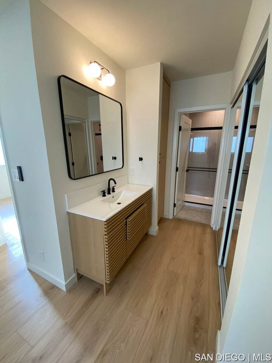 Newly renovated (2024) sunny 1 bedroom and 1 bath apartment in North Park. Easy access to the 805 and 8. In a quiet neighborhood with new everything - luxury vinyl plank flooring, paint, doors, lighting, kitchens, and baths. Enjoy this oasis of bright and warm living. Spacious and sunny with designer finishings. Your home includes in-suite washer and dryer, air conditioning, dishwasher, and garbage disposal. 2 additional linen closets for extra storage. Second-floor unit. Utilities not included. SDGE paid by tenant; 65/month for water, sewer and trash paid with rent. Additional fee for 2 occupants Small complex owned and operated by local company. DEPOSIT: 1 month's rent APPLIANCES: Stove, Refrigerator, Dishwasher, Microwave, Washer and Dryer AIR CONDITIONING: Yes. UTILITIES INCLUDED: None PET RESTRICTIONS: Pets are allowed with 25/mo pet rent. 2 pets max. Pet deposit (non-refundable) - 500 If you are applying with an emotional support animal or service animal, please provide the corresponding documentation. AVAILABLE: Sept 30, 2025 HOW TO APPLY: RENTAL CRITERIA: -High Credit Score -Collective household income 2.5 times the monthly rent -No prior evictions. -No balance owing past or present to: Utility company, or property manager. -No excessive late payments to the previous landlord or on credit report. -No recent criminal activity within the past 6 years. -Security Deposit is required to be paid in full within 24 hours of receiving approval notification. - Co-signers & Guarantors must meet the same income requirements with no prior negative payment history and have a cred