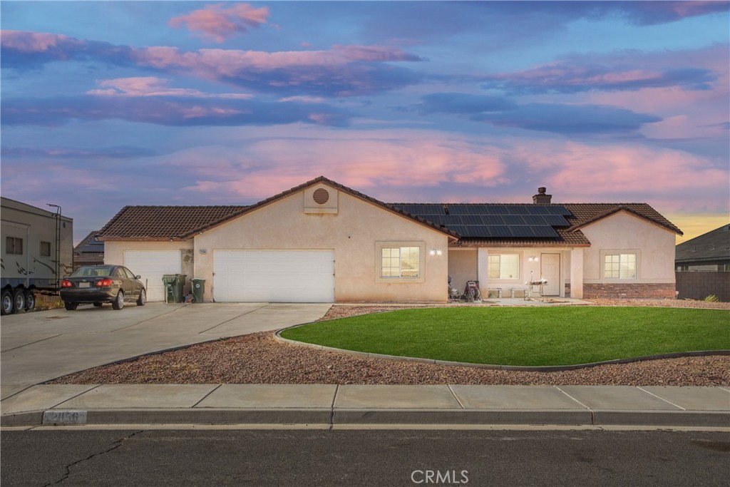 Spacious 5 bedroom home with endless potential nestled in a great area - The Vineyards in Apple Valley. This expansive 1,986 sqft home offers the perfect blend of comfort and convenience. Featuring 5 generously sized bedrooms and 2 full baths, this home is perfect for growing families or those in need of extra space. Providing comfort and a well-designed layout, insuring privacy and functionality for all. The front and backyard is your canvas. Sitting on .41 acre with RV parking, added concrete and more, you can create your own dream yard for your family and friends to enjoy. Conveniently located close to amenities, schools and restaurants. Don't miss out on this opportunity to make this home your home.