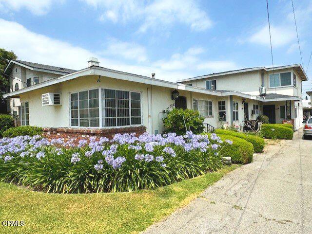 4-plex in perfect location in San Gabriel. Easy access to public transportation. and San Gabriel Country Club. Units are in very good condition. All have been upgraded with granite counters, dual pane windows, laminate floors, new ranges and mini-split heat exchange systems for low-cost heating and cooling. Newer roof. Three units are ground level, one is upstairs. Each unit has assigned car port with additional parking on street. Tenants pay electric and gas, separately metered.