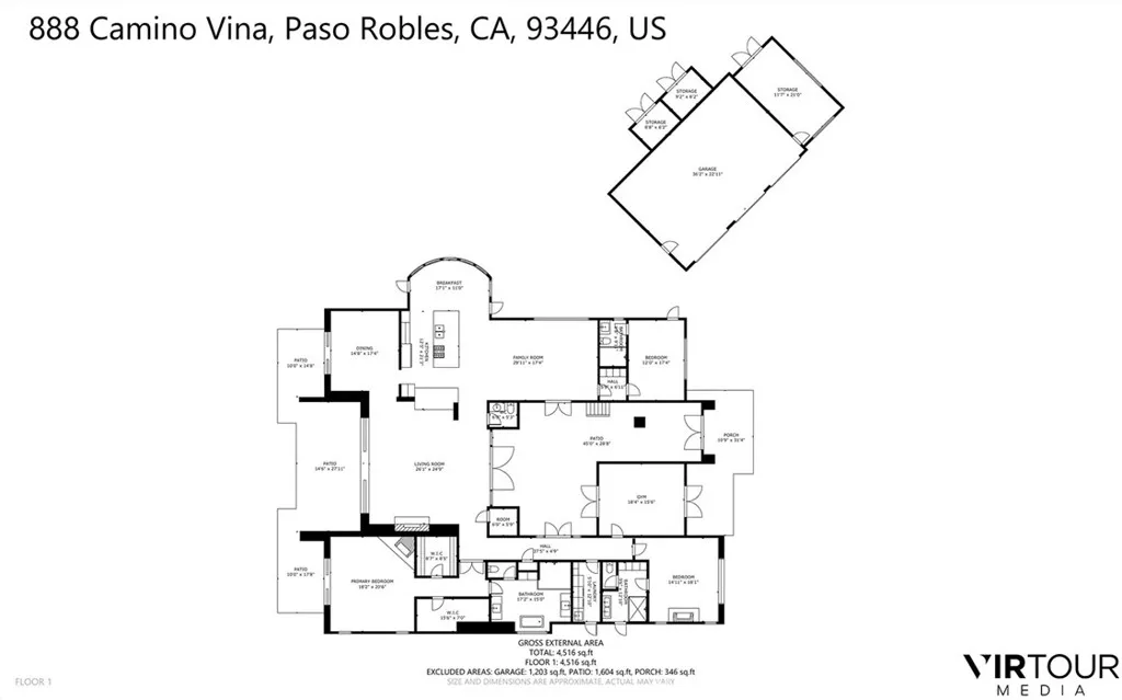 Paso Robles, California 93446, United States, 4 Bedrooms Bedrooms, ,5 BathroomsBathrooms,Residential,Active,38191