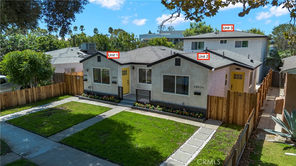 Welcome to this 3 Units!!!! Beautiful Duplex with Junior ADU – Great Investment Opportunity! In the heart of Long Beach.
Each unit comes with 2 bedrooms, 1 bath, laundry inside and 1 car garage for each unit. Units have been remodeled, new kitchen, flooring, windows, roof, bathroom, doors, light fixtures, mini split with a/c and heating, new plumbing, and water heaters. Home has been freshly painted inside and out, giving it a clean and modern look throughout. In addition, Unit 1 and 2 also have new insulation, drywall and electrical. Unit 1 and 2 are move in ready.
Conveniently located near shopping center, schools, and commuter routes.