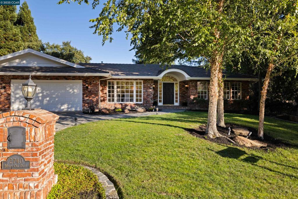 This stunning single-level home offers over 3,000 square feet of beautifully designed living space on a very private, level half-acre+ lot. 3 spacious bedrooms, 3.5 luxurious bathrooms, You will love the huge primary walk in closet! (including a completely remodeled en-suite) and an expansive retreat located near the primary suite which provides a quiet space for work, hobbies, or relaxation and can easily be converted to a 4th bedroom. This home combines comfort, style, and functionality in one elegant package. Gorgeous millwork throughout, new paint, lighting and newly installed luxury vinyl wood flooring. The spacious updated kitchen features stone countertops, a large center island, spacious casual dining nook and easy access to a breathtaking yard. Natural light pours into this home, creating a warm & inviting atmosphere. Enjoy seamless indoor-outdoor living with large windows and easy access to the private backyard complete with sparkling pool & spa, covered pavilion & lush lawns. The nearly flat lot backs to open space — perfect for entertaining or simply enjoying the peace and privacy of your surroundings. This custom home is move-in ready and offers a rare blend of luxury, space, and tranquility in the coveted Hidden Oaks enclave of Blackhawk. Views: Ridge