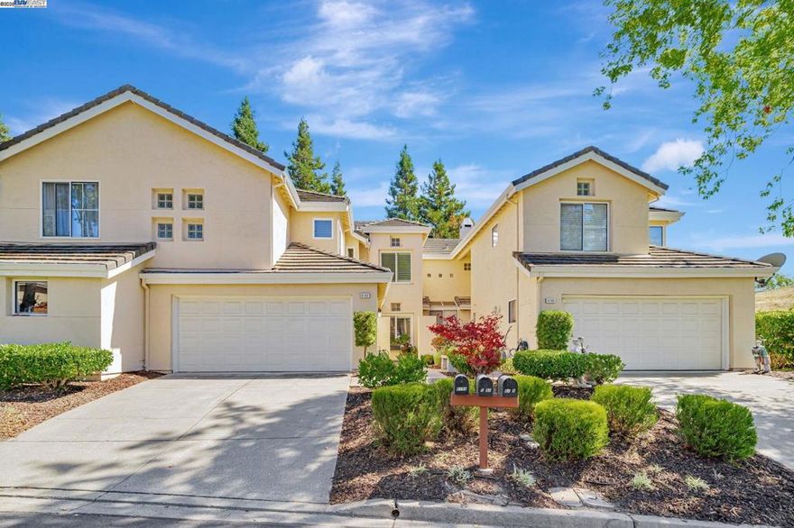 Live the Resort Lifestyle in Prestigious Canyon Lakes. Experience exclusive 24-h gated Canyon Lakes community of San Ramon. This upscale neighborhood offers an array of amenities including scenic lakes, a clubhouse, meandering greenbelts, playgrounds, sparkling pools, a relaxing spa, tennis courts, and BBQ areas—perfect for both recreation and relaxation.This beautifully updated home features an unique, light-filled design that feels airy and inviting. The gourmet kitchen boasts upgraded cabinetry, stylish light fixtures, natural stone countertops, and a double-oven range—ideal for cooking and entertaining. A cozy breakfast nook is the perfect spot to enjoy your morning coffee or a quick meal. Upstairs, you’ll find two spacious bedroom suites, each with a walk-in closet and a luxurious bathroom. Both baths offer dual sinks; one includes a sleek walk-in shower while the other features a freestanding soaking tub. A versatile open loft can serve as a site for 3rd bedroom, study, or entertainment space.The private backyard provides a serene retreat, while the front yard is maintained by the HOA for effortless living. Conveniently located near top-rated schools, shopping, fine dining, farmers markets, library.. Lots to explore from this beautiful home, Canyon Lake Community and city.
