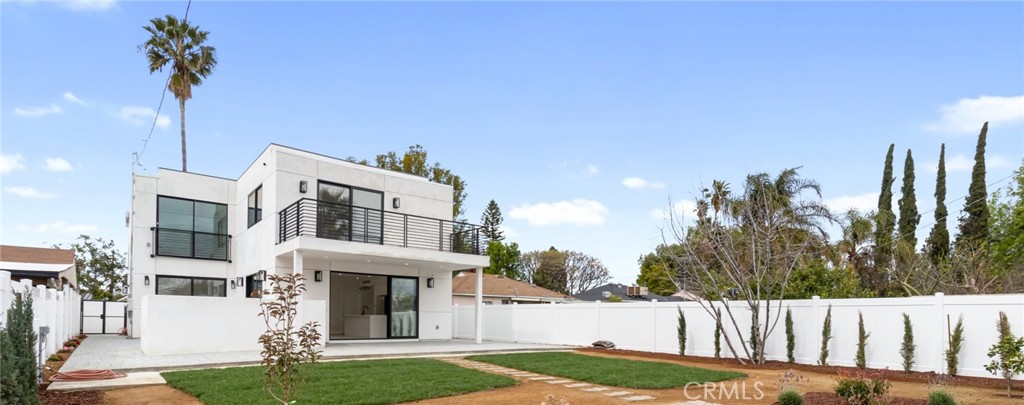 Welcome to this stunning, brand-new two-story home nestled on a peaceful street in Winnetka, just minutes from Topanga Mall, Village, CalState Northridge, and Los Angeles Pierce College. This thoughtfully designed residence combines luxury and functionality, offering high ceilings, a spacious balcony, and energy-efficient features throughout.
Equipped with two high-efficiency central heating and cooling systems, the home ensures year-round comfort. Smart home capabilities and CAT-cable wiring are integrated for modern convenience, while an attached two-car garage is E.V. charging ready and includes a paid solar system for added sustainability.
The beautifully crafted interior includes luxury Moen faucets in the kitchen and bathrooms. A unique first-floor layout features a private bedroom and full bathroom, offering versatility for multigenerational living and comfort. The open-concept living area seamlessly connects to an entertainer’s dream backyard, with European-style sliding doors that extend your living space to a covered patio and lush outdoor area.
This home is the perfect blend of modern design, comfort, and energy efficiency, ready for you to move in and enjoy!