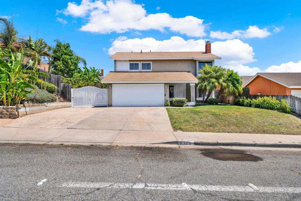 Ready for your family or extended family. This spacious home has 5 BR. 2 1/2 Baths. Living rm with gas fireplace, lge dining rm opens to kitchen & family rm. Kitchen has granite counters, ss sink, gas stove top, lge bar area for casual dining & view of the backyard. Fam. rm. slider opens to backyard w/small patio, grass yard & mature trees & plants. Upstairs the primary Br./ Ba. are connected by two large closets. 2nd Br. has dble dr. entry. Oversized 2 car garage. Gated side-yard suitable for RV, trailer, Extra parking etc. New interior paint, carpet. Newer 3yr old roof, newer oversized water heater. On the cusp of Spring Valley & Lemon Grove. Close to shopping, schools & freeways. Move in ready. Underground utilities. NO HOA NO MELLO ROOS