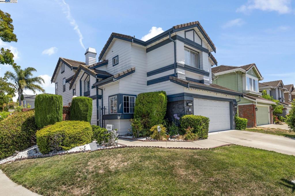 Located in the Lakes neighborhood of North Fremont, the property offers easy access to transportation routes like the Dumbarton Bridge and I-880, as well as nearby amenities including the Facebook campus, Ardenwood Historical Farms, and various shopping and dining options. The home features an upgraded tiles/granite flooring, crown molding, LED lights in all bedrooms. Both electric and gas appliances in kitchen and garage. Additional features includes gate in the front yard for privacy, and garage equipped for EV charger installed. Built in 1992, the home has 4 bedrooms and 3 bathrooms with 2,163 square feet of living space on a 4,777 square foot lot. In summary, this property offers a blend of comfort, amenities, and a prime location within a desirable Fremont neighborhood, making it an appealing prospect for discerning buyers.