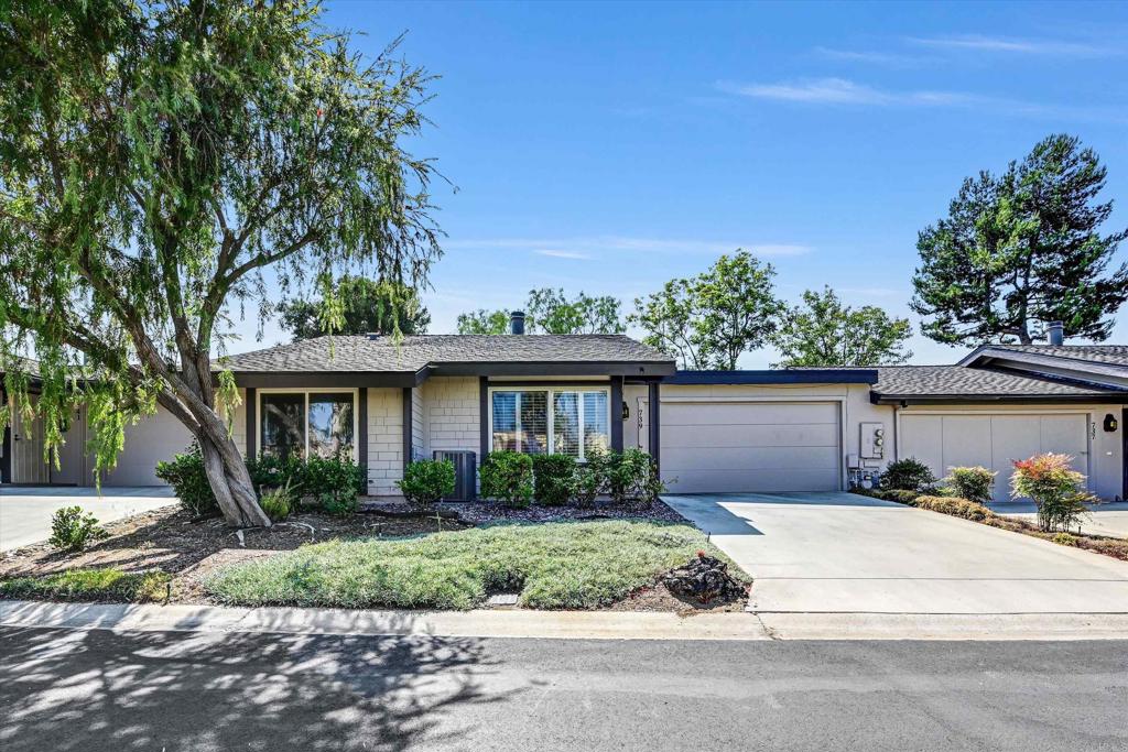 Welcome to 739 Nob Circle, a beautifully maintained home in Vista’s desirable Nob Hill 55+ community. This charming 2-bedroom, 2-bath single-level residence offers 1,102 sq. ft. of comfortable living, featuring an inviting layout with abundant natural light. The spacious living room flows seamlessly into the dining area and kitchen, creating a warm, welcoming atmosphere. Enjoy the convenience of an attached 2-car garage, a private patio perfect for relaxing, and low-maintenance landscaping. The HOA provides access to fantastic amenities, including a sparkling pool, soothing spa, RV parking, and well-kept common areas, all for a modest monthly fee. Ideally located just minutes from shopping, dining, and entertainment in downtown Vista, as well as parks, cultural venues, and the beautiful beaches of Oceanside—only about 10 miles away—this home offers both comfort and lifestyle. This property is perfect for those seeking a peaceful, well-connected neighborhood with all the benefits of an active, vibrant community. Whether you’re looking to downsize, retire, or enjoy a low-maintenance lifestyle, 739 Nob Circle is ready to welcome you home.