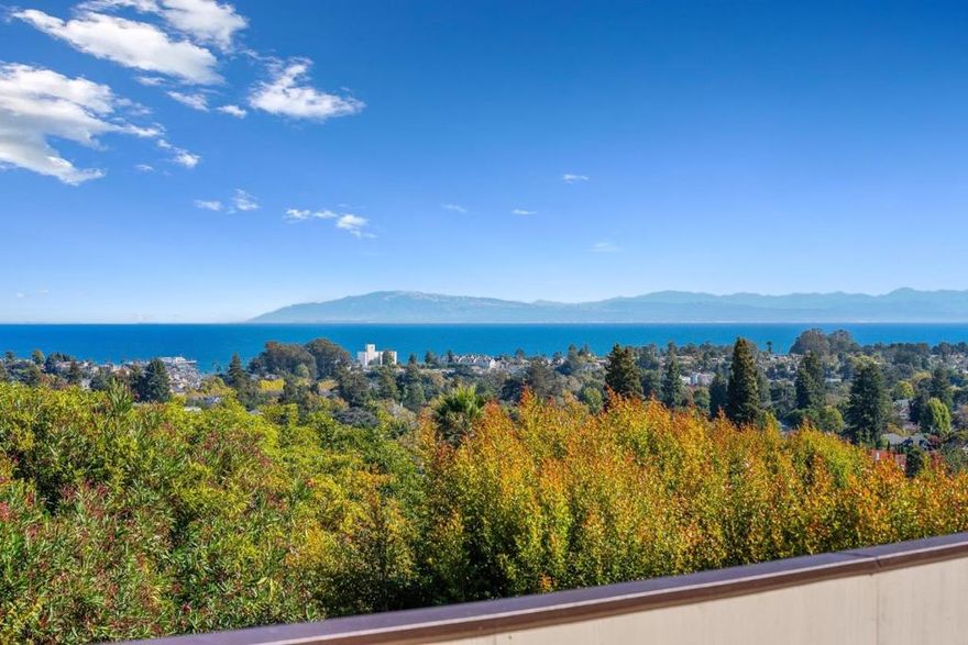 Perched on Santa Cruzs coveted Upper Westside, this home captures stunning sunrise vistas over Monterey Bay, as well as mesmerizing nighttime views of the city, Santa Cruz Boardwalk, and Wharf. Featuring 4 bedrooms plus an office/library, the versatile floor plan offers multiple inviting spaces for both relaxation and entertaining  including a living room, formal and informal dining areas, and a grand great room with high ceilings, a fireplace, wet bar, and expansive ocean-view windows opening to a spacious deck. The primary suite is a retreat with a fireplace, generous walk-in closet, built-in dresser, ample storage, and a large ensuite bath opening to a private ocean-view balcony. Enjoy outdoor living across multiple decks and a private fenced backyard, perfect for gatherings or moments surrounded by nature. Conveniently located near UCSC, local schools, Westlake Park, scenic hiking and biking trails, downtown shops, fine restaurants, and the beach, this home balances tranquility with accessibility. Some of the recent updates include a newer roof, fresh interior and exterior paint, new flooring, updated lighting and hardware, new windows (currently being installed), and a newly reimagined front yard.