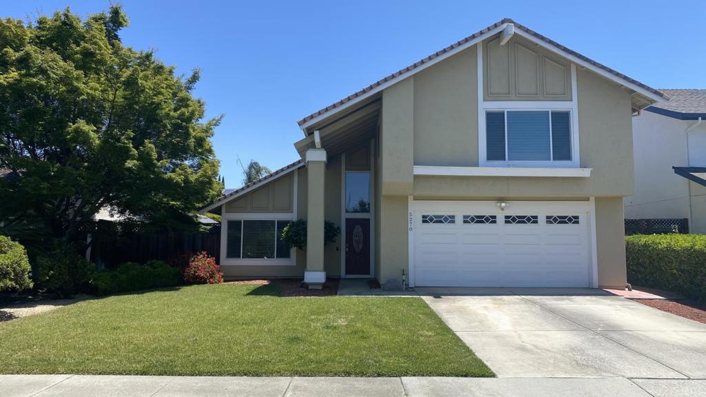 Updated! This Charming and stylish home is located in the sought-after Hayes Mansion Blossom Valley neighborhood. The bright floor plan offers two living spaces, vaulted ceilings, double pane windows, and interior fresh paint. There is a newer A/C unit with boosters for the warm summer days, and brand new laminate flooring through out. The kitchen features checker cabinet doors, granite countertops, and premium stainless steel appliances. The bright and spacious master bedroom includes two large closets, a ceiling fan, and an updated stall shower in the on-suite bathroom with a double-sink vanity with granite top. The second upstair bathroom has also been partially remodeled with a new vanity with granite and a modern vanity mirror with light. The beautifully landscaped backyard is perfect for relaxing or enjoying family gatherings, while admiring pine trees, rose bushes and numerous fruit trees. This lovely home is centrally located in a tranquil and serene neighborhood. It is just a 10-minute drive from two Caltrain stations and offers easy access to Highways 101, 85, and 87. You will enjoy a nice, comfortable, peaceful living in this great home! A must see!