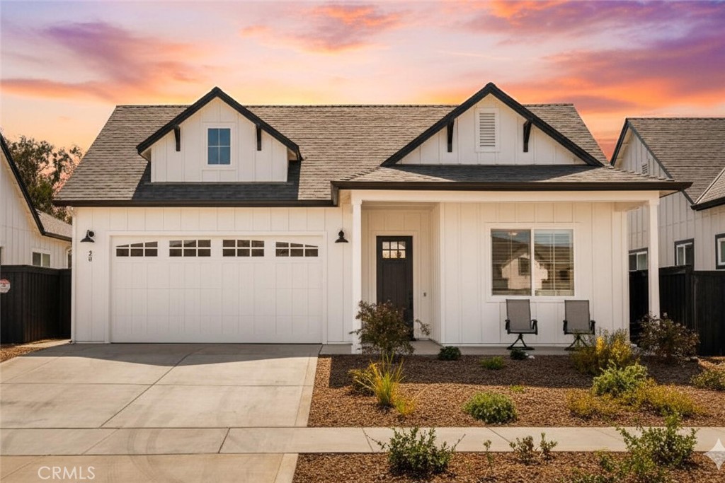 Welcome to 20 Harkness Ct, a STUNNING MODERN FARMHOUSE STYLE home located in the highly sought-after MARIGOLD HEIGHTS neighborhood of Chico. This property offers the perfect blend of STYLE, FUNCTIONALITY, and EFFICIENCY with OWNED SOLAR, helping to keep energy costs low year-round. Inside, you’ll find a BRIGHT, OPEN FLOOR PLAN ideal for both everyday living and entertaining. The SPLIT LAYOUT provides exceptional privacy with the SPACIOUS PRIMARY SUITE set apart from the other bedrooms, creating a peaceful retreat. The primary suite also features AMPLE CLOSET SPACE, including MULTIPLE CLOSETS to keep everything organized and easily accessible. At the front of the home, an additional room offers VERSATILITY and makes the perfect office, playroom, or guest space. The living area features a COZY GAS FIREPLACE, perfect for staying warm on chilly winter nights. The GOURMET KITCHEN is a true showpiece, showcasing a 6-BURNER GAS STOVE, BUILT-IN WINE FRIDGE, GENEROUS COUNTER SPACE, and a charming MODERN FARMHOUSE SINK that ties the space together beautifully. The SPACIOUS BACKYARD is a BLANK CANVAS, ready for you to design your DREAM OUTDOOR SPACE—whether that means adding a sparkling pool, lush landscaping, or creating the ultimate entertainment area. This home combines MODERN UPGRADES with TIMELESS FARMHOUSE CHARM, all in the desirable Marigold Heights community, just minutes from schools, parks, and shopping. 20 Harkness Court in Marigold Heights is ready to be the DREAM HOME you’ve been searching for!!!
