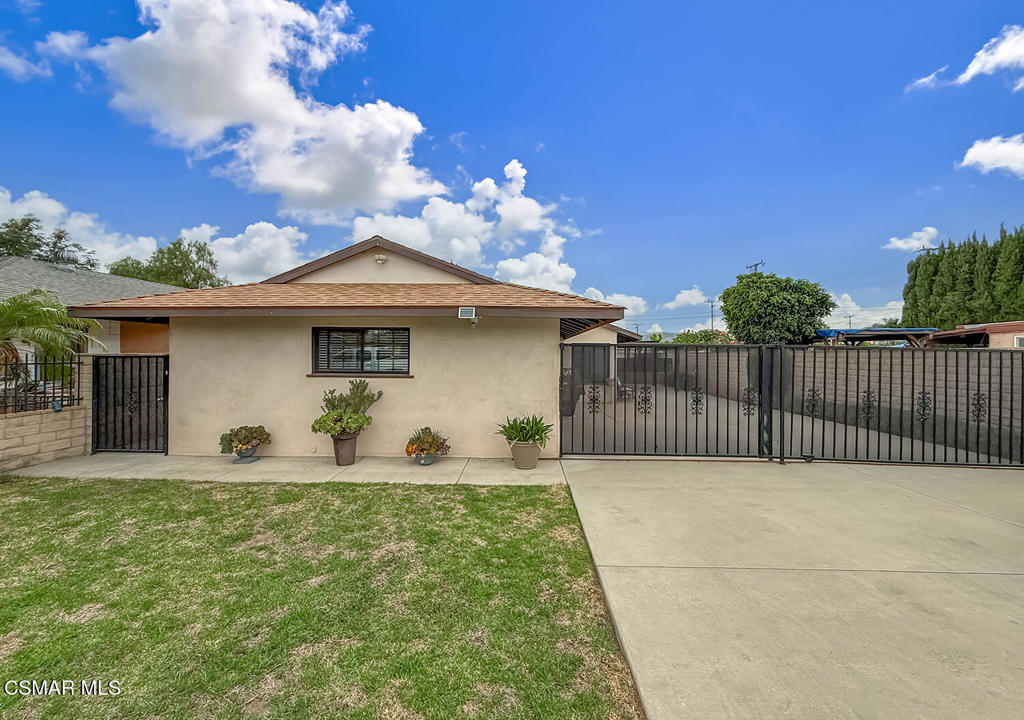 Welcome to this beautiful home nestled in the desirable West Simi Valley community! This property is a perfect blend of modern upgrades and charming outdoor space, making it an ideal place to call home.As you enter, you'll be greeted by an updated kitchen, featuring sleek stainless steel appliances, perfect for any home chef. The open layout creates a welcoming atmosphere for family gatherings and entertaining friends. The updated bathroom adds a touch of elegance, enhancing the overall appeal of this lovely home.Step outside to discover your very own backyard paradise. With lush fruit trees lining the yard, you'll find a serene space to unwind or host outdoor barbecues. This beautiful garden is just waiting for your personal touch!One of the standout features of this property is the RV access, offering great potential for an ADU. Whether you envision a guest suite, a rental opportunity, or a home office, the possibilities are endless, and all the groundwork has been laid for you to start this exciting project.Located in a family-friendly neighborhood, this home is conveniently situated near local schools, parks, and shopping, providing you with everything you need at your fingertips.Don't miss your chance to make this stunning West Simi Valley home yours! Schedule a showing today and take the first step toward your new beginning!