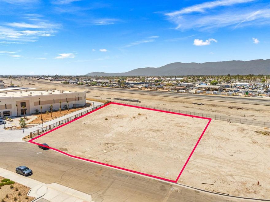 Prime opportunity in the heart of Indio! This 49,223 sq ft flat lot (APN: 611-410-034) is zoned Heavy Industrial (IH), offering incredible potential for a wide range of industrial uses. Conveniently located on a paved street with nearby utilities, this property provides excellent accessibility and functionality for development. Situated at approximately 83681 Citrus Ave, Indio, CA 92201, the lot combines size, zoning, and location--making it an ideal choice for investors or businesses seeking to expand in one of the Coachella Valley's fastest-growing industrial corridors.