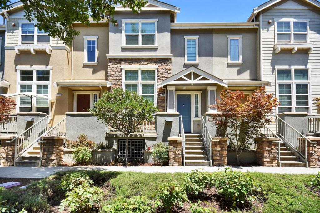Beautifully upgraded 2-bedroom, 2.5-bath townhome in Madrone Plaza. Built in 2008, this home features wide-plank flooring, quartz kitchen countertops with full quartz backsplash, stainless steel gas stove, range hood, dishwasher, and refrigerator. Both bedrooms have ensuite baths with porcelain tile. Fresh paint, modern ceiling fan lights, dual-zone A/C, zebra blinds, and in-unit laundry with washer and dryer. Attached 2-car side-by-side garage. Community amenities include pool, spa, clubhouse, bocce ball court, tennis court, sports court, putting green, BBQ/picnic areas, and playground. HOA covers exterior maintenance, roof, reserves, management, and community amenities. Convenient to Highway 101 and weekday Caltrain service. Enjoy nearby parks, hiking trails, wineries, downtown shops, dining, and schools.