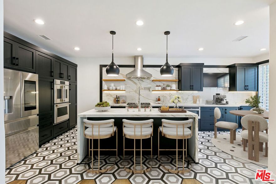 Welcome to refined coastal living in this beautifully upgraded 3-bedroom, 2.5-bath townhome located behind the gates of The Pointe at Malibu. This modern residence offers a seamless blend of style, comfort, and functionality in one of Malibu's most desirable and secure communities. Step inside to an open-concept layout featuring a custom chef's kitchen equipped with a premium Wolf range, double ovens, a digital Samsung refrigerator, a mini wine fridge, and a convenient pot fillerperfect for effortless entertaining. The kitchen flows into a bright dining area and a versatile family space, anchored by a sun-filled living room with a cozy fireplace. Downstairs also includes a guest powder room and direct access to a two-car garage. Upstairs, the primary suite is a true retreat, complete with a dual-sided fireplace, a spa-inspired en-suite bath featuring a Hydro tub, steam shower, and a heated towel rack. The two additional bedrooms offer generous closets and share a thoughtfully designed full bathroom. Additional upgrades include wide plank engineered wood flooring, plantation shutters, recessed lighting, a built-in BBQ and firepit on the large patio for year-round outdoor enjoyment, a whole-house generator, and an EV charger in the garage. Community amenities include a heated pool, spa, gym, and a tennis court with pickleball lines, and all just minutes from Paradise Cove, Pepperdine University, and the best of Malibu's shopping, dining, and beaches. Experience the best of Malibu in this move-in ready, low-maintenance home that offers both comfort and convenience in a prime location.