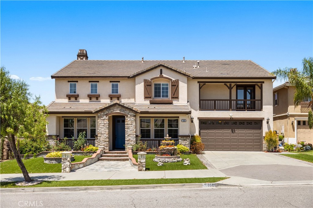 Location! Location!! Location!!!
Welcome to this exceptional home located in an absolutely prime and picturesque setting. From the moment you enter the beautifully landscaped community—framed by the scenic Victoria Arbors Park, a tree-lined walking path, and majestic mountain views—you’ll be captivated by its serene elegance. The home’s inviting curb appeal, welcoming front porch, and upper-level balcony set the tone for a warm and gracious interior. This home features 6-bedroom, 5-bathroom, 4-car garage, and a large extended driveway.
Inside, you'll find a light-filled living room, a formal dining room that flows seamlessly into a gourmet kitchen through a walk-through pantry and beverage/coffee area, and a spacious family room with custom built-ins and a cozy fireplace. The chef-inspired kitchen is complete with a large center island, granite countertops and backsplash, abundant cabinetry, and expansive prep space. A downstairs guest suite with its own private bath ensures comfort and privacy, and a convenient half bath adds functionality on the main floor.
Upstairs, a generous loft offers flexible space for entertainment or relaxation, while the expansive primary suite offers a spa-inspired bathroom with a soaking tub, walk-in shower, dual sinks, and dual walk-in closets. The upstairs laundry room is thoughtfully designed with a sink, cabinetry, and folding counter. Step outside to your own backyard retreat with stunning mountain and snow-capped views, featuring an outdoor cooking island with gas burners and a BBQ grill, and a peaceful patio perfect for morning coffee. Surrounding the yard are beautifully placed fruit trees—including avocado, guava, persimmon, nectarine, and more—nurtured by a timed drip irrigation system. All this, just minutes from Victoria Gardens shopping mall, top-rated schools, dining, parks, hiking and biking trails, and convenient access to 210, 15, and 10 freeways. Don’t miss out on this rare gem—schedule a tour today!