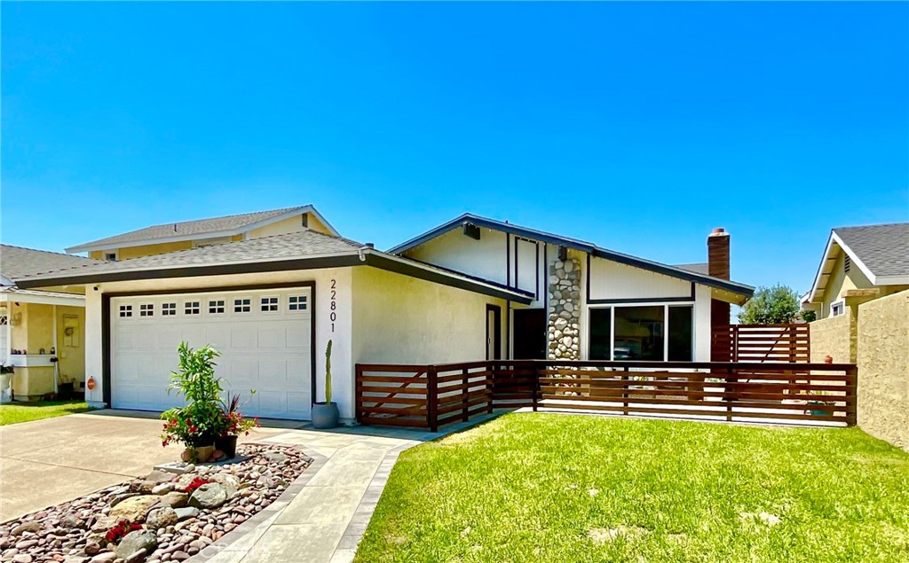Welcome to Lake Forest! This beautiful, pride of ownership, single story home is located on a quiet cul de sac, and is ready and waiting for a new owner. You will enjoy the open and bright floorplan consisting of 3 bedrooms and 2 full bath, spacious living room with fireplace and huge country kitchen. The large front and backyard has been totally remodeled with new custom herringbone pavers. New landscaping includes grass, plants/flowers, sprinklers and is enclosed by vinyl and custom wood fencing. The home features many upgrades and improvements including, new paint, carpet, many new windows, new sliding door. Kitchen has newer stainless appliances, granite counters, white cabinetry & custom window shades. Baths have newer counters, sink, mirror & lighting. You can relax and know that all major infrastructures have been either updated or replaced: New HVAC & ducting, Plumbing was repiped with PEX, new electrical added to back & side yard. Alarm system/camera, security system with video monitoring. Newer roof is approx. 4 yrs.old. Termite clearance: 2023 included tenting and wood repair. Please click on supplements for the full list of property features, and improvements. More photos coming.