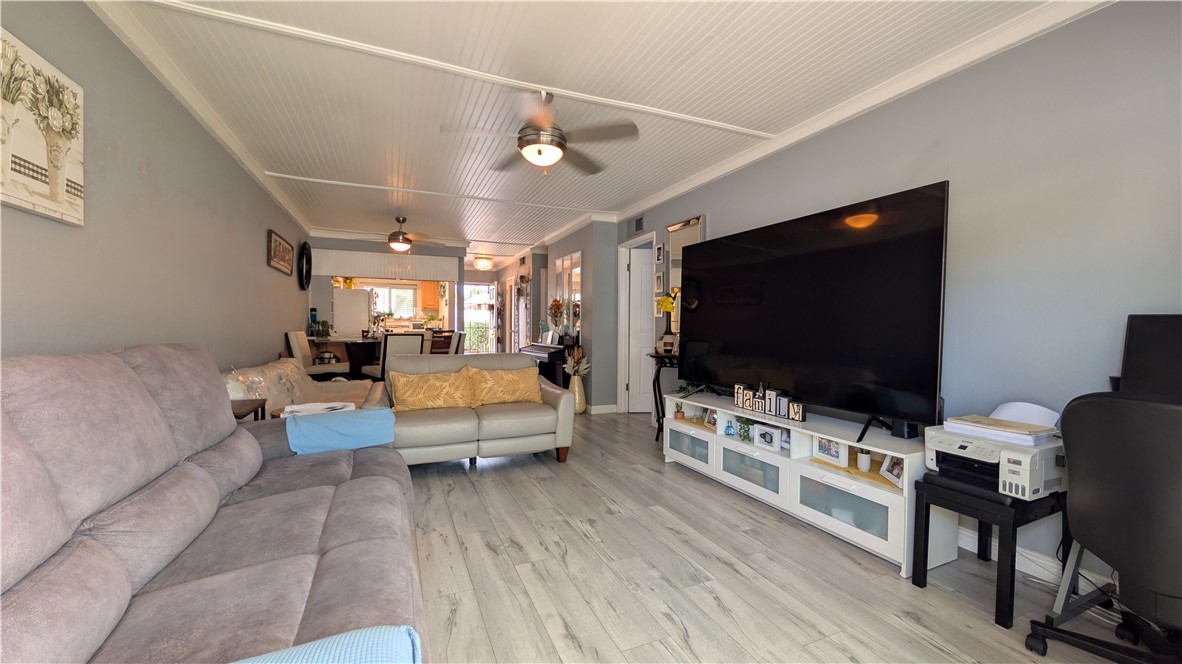 UPGRADED POOL FACING END UNIT WITH LOW HOA DUES IN THE GATED MIRA VISTA COMMUNITY! This 2 bedroom, 1 bathroom condo is a single-story unit with nobody above or below you. And is situated directly across from the pool! Low HOA dues cover water, trash, sewer, and gas. Step inside this home and you will notice the light & bright spacious open layout with plenty of windows. The living room has access to the oversized private patio with a white vinyl fence for privacy. The spacious primary suite features a large walk-in closet and direct access to the full bath. The secondary bedroom also shares access to the full bathroom. The kitchen is accented with wood cabinetry and granite counter tops. Additional highlights include fresh interior paint, updated fixtures, and in-unit laundry. This condo also comes with 2 parking spaces, 1 covered spot with a storage a locker and another assigned uncovered space. Don’t miss out on this great opportunity! THE HOA IS $325 WHICH INCLUDES WATER,TRASH,GAS......