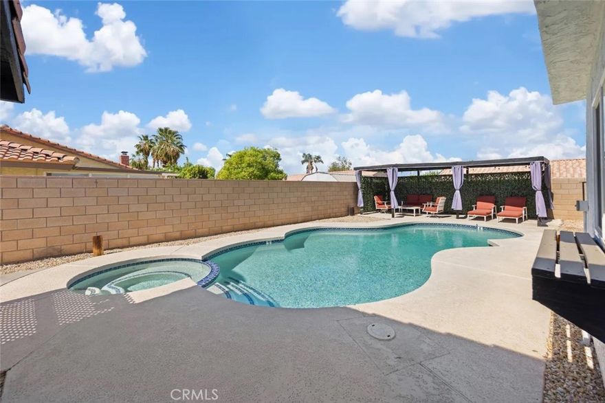 Amazing rental opportunity!  Discover modern living in this tastefully updated 4 bedroom + 2.5 bathroom home.  Perfect for entertaining or simply relaxing, the living room offers high ceilings and a cozy brick fireplace.  The kitchen will inspire your inner chef boasting granite counter tops, ample storage and a charming breakfast nook.  The dining area conveniently opens to the living room creating an ideal space for dinner parties.  Each bedroom is efficiently laid out and generous in size.  The best part?  This home can come fully furnished! Paradise awaits in this backyard oasis!  Relax on a summer day by the pool.  Spend your nights barbecuing or relaxing by a fire pit.  Currently, the 2-car garage is being utilized by a game room.  However, it can easily be converted back into a garage! Exemplifying California living at its finest, this is truly an opportunity you don’t want to miss!