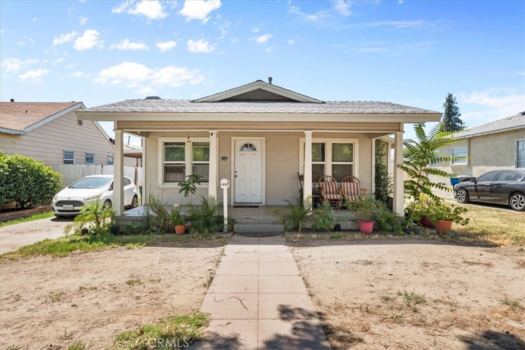 Charming San Bernardino Gem with Bonus ADU!
Welcome to this adorable San Bernardino home, beautifully updated in 2021 and just waiting for your final touches. The main house offers 3 bedrooms and 1 bathroom with an inviting open floor plan. You’ll love the stylish kitchen featuring crisp quartz countertops, new cabinets, and an eye-catching backsplash. Gorgeous new laminate flooring flows throughout the home, creating a fresh, modern feel.
Step outside to a generous lot that provides ample parking, including space for your RV or extra cars under a sturdy metal carport. Enjoy the backyard’s fruit trees—perfect for picking fresh treats right at home!
But the real showstopper is the detached ADU (not included in the square footage or bedroom/bath count). This private unit over 500 sq ft is ideal for multi-generational living, guests, or even extra income. It features a full kitchen with matching quartz counters and cabinetry to the main house, a cozy main bedroom, full bathroom, and its own laundry room.