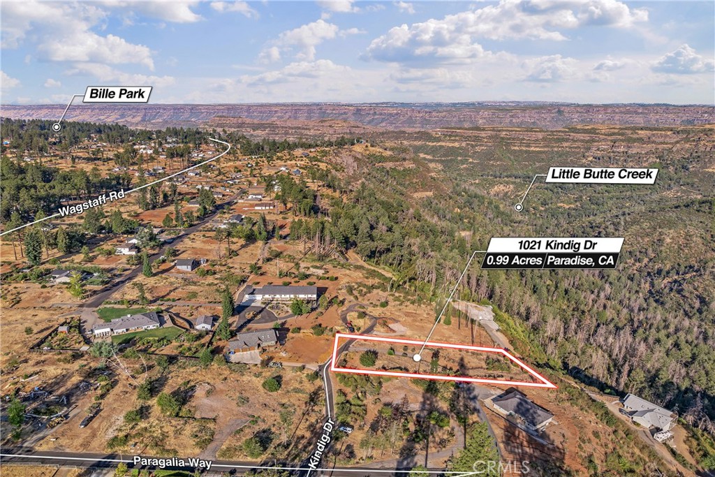Fantastic and Amazing Canyon View Property in Paradise is ready for a new owner to build their dream canyon view home. This almost 1 acre lot has amazing views of Butte Creek Canyon, Sierra Nevada Mountains and the Coastal Mountain Range. Everyday nature paints a new view for the owners. The orientation of the house was perfect on this part of the Canyon. The home was placed so the front of the home faced south and the backyard view faced north, with the sun rising in the east and setting in the west provides energy efficiency. Better yet, the sunrise and sunsets views are enjoyable with beautiful magic light spreading across the canyon. This home had 3,057 square feet and was a 3 bedroom and 4 bath home. Electricity and Natural Gas are available and provided by PG&E due to the lawsuit from the Camp Fire. Water is Active. Condition of Septic Unknown. When the current owners were raising their kids, they actually had trails leading down to Little Butte Creek where the family enjoyed the water and nature. This neighborhood location in Paradise gives the feeling of privacy but yet only 3 minutes access to Skyway into the main part of Paradise and easy commute to Chico. If you're looking for an amazing place to call home, this is it!
