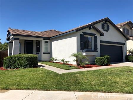 Beautiful updated single story home with neutral color paint and laminate flooring throughout, large kitchen with newer appliances lots of cabinets and large center island open to the family room with fireplace and access to landscaped backyard. Indoor laundry. This home is located within walking distance to Pardew Elementary School as well as close to Victoria Gardens and easy access to freeways. Please note the 4th bed room is an office no closet.