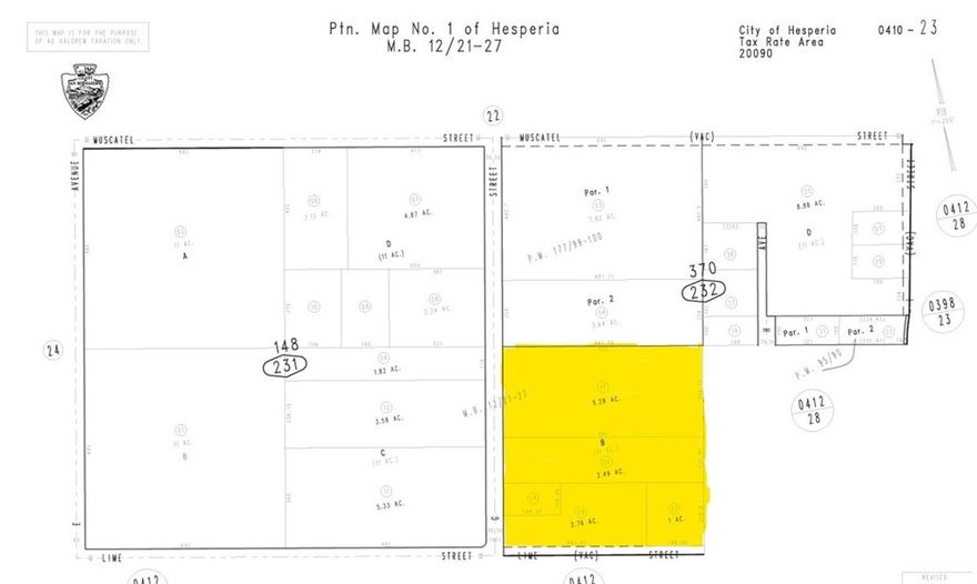 Five parcels totaling ±12.04 Acres. Zoned LDR. Located near Sultana Highschool and Lime Street Elementary School. Near existing residential developments. Close to shopping and entertainment.