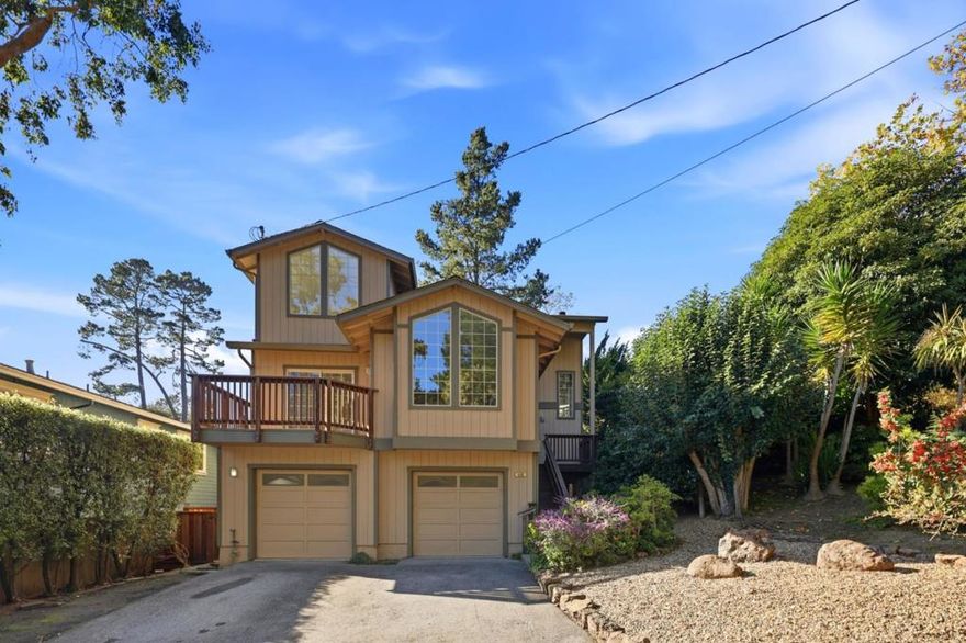 Discover coastal hillside living in this beautifully appointed 2,330 sq ft residence set on an expansive 8,000 sq ft lot in the sought-after community of El Granada. This inviting home showcases rich hardwood floors, soaring vaulted ceilings, and an abundance of natural light streaming through numerous windows that frame the serene surroundings. The updated, oversized kitchen is a true showpiecefeaturing stainless steel appliances, quartz countertops, a striking ocean-inspired tile backsplash, and generous workspace for cooking and gathering. Step onto the balcony to enjoy peek-a-boo ocean views, the perfect backdrop for morning coffee or sunset relaxation. With ample storage throughout, this home is as functional as it is beautiful. The expansive lot offers a rare combination of coastal hillside setting and flat usable space, creating an ideal outdoor haven for entertaining, gardening, or a private retreat under the open sky. A unique blend of space, style, and coastal charm, this El Granada gem is ready to welcome you home.