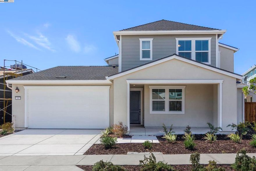 Nothing beats living on the water! come see this stunning home with extended great room, covered patio, with a deck off the primary suite and a private dock. Island Camp resort style amenities included.  Come live your best life at Delta Coves!  Photos are of a model home not subject property