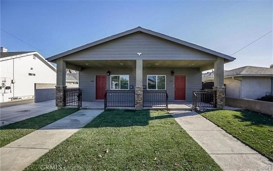 This spacious and well-maintained 3-bedroom, 1-bath unit offers a modern open-concept kitchen and living area filled with natural light and comfort. Built in 2017, it features large bedrooms with generous closet space, central A/C and heating, and a tankless water heater for added efficiency. The kitchen includes essential appliances, and in-unit washer/dryer hook-ups are provided (tenants to bring their own). A large 2-car garage offers ample parking or storage, and the shared backyard—available for small gatherings—must be kept neat at all times. Tenants are responsible for all utilities. Conveniently located within walking distance to the Metro Gold Line (formerly Yellow Line), Target, and many everyday amenities, this home will be available for move-in on January 1. The property is currently occupied until the end of December, with showings available by appointment only. We are seeking qualified families—contact the listing agent today to schedule a private viewing.