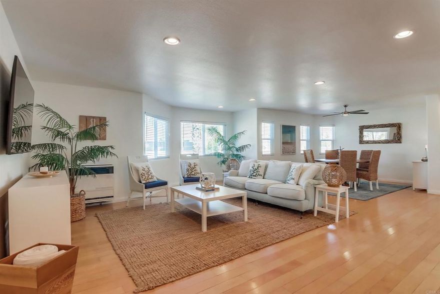 *MOVE IN SPECIAL* *First 3 months $4,200. Goes up to $4,400 in month 3 (12 month lease min)  For lease is a spectacular 4 bedroom, 3 bath, 2nd story condo with ocean views. Located just 2 blocks from the beach at the end of Palm Avenue, enjoy the best of Imperial Beach within walking distance! This home has tons of natural light, soothing ocean breeze, upgraded appliances, fixtures, cozy balcony, and 2 car garage with storage. Will go fast.   -Available 10/1/2025 -Leased unfurnished -Security Deposit = one month rent